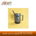 Hot sale eco-friendly ceramic mugs,high quality stripe ceramic mug